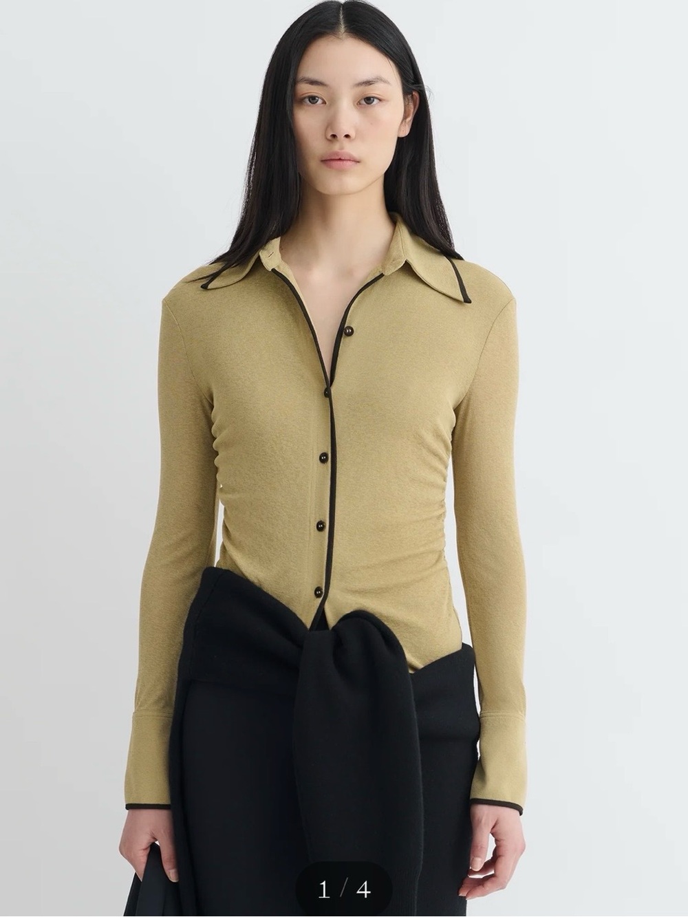 Nanushka Idana Mesh Jersey Shirt